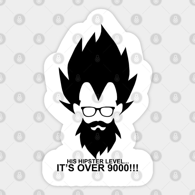 Hipster Vegeta Sticker by NemiMakeit